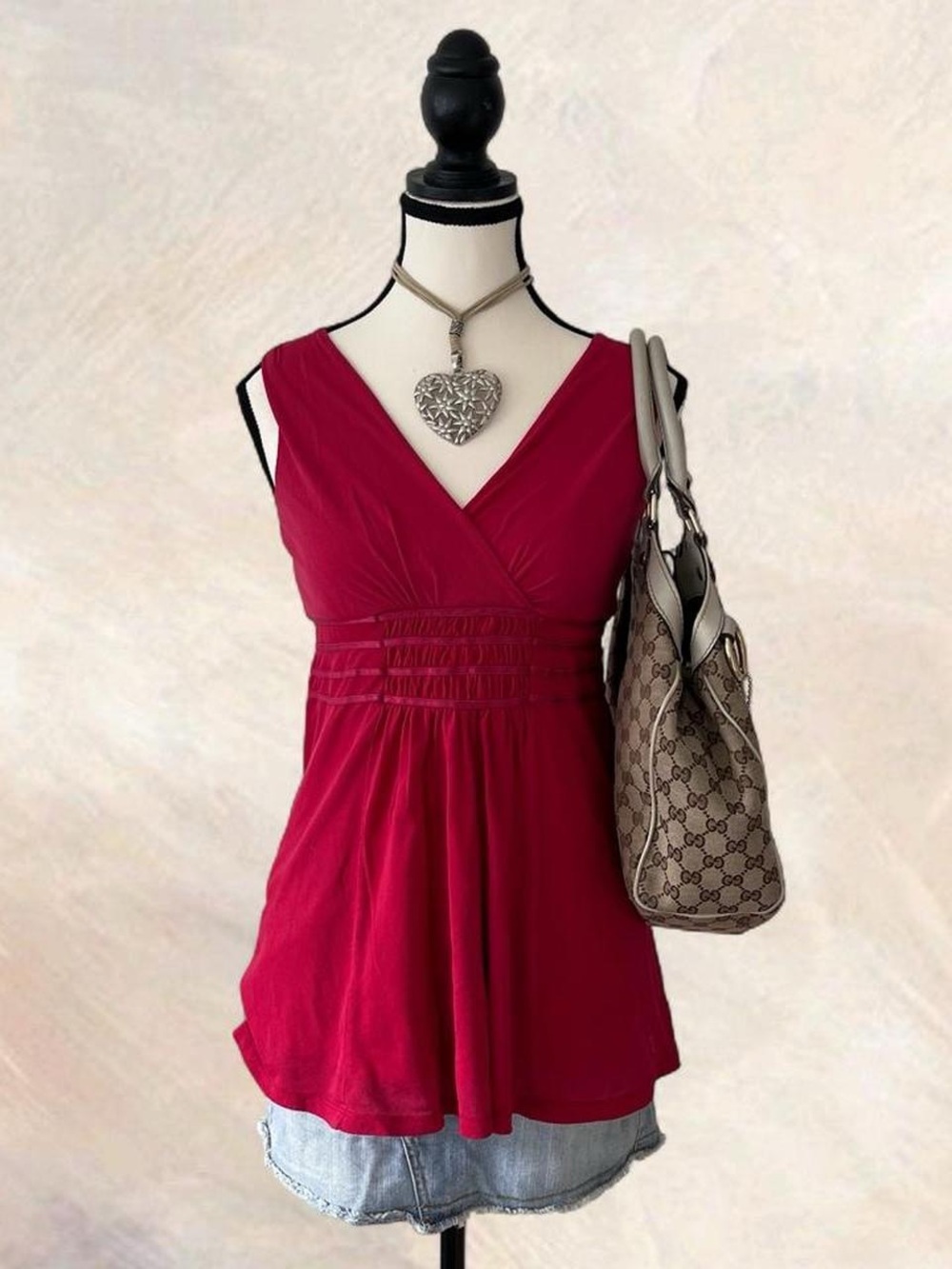 Hot Pink Suzy Shier Babydoll Tank Top